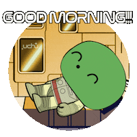 Good Morning Gm Sticker by Unblocked