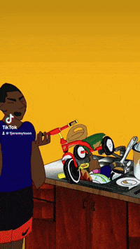 JEREMYTOON siblings chores wash dishes jeremytoon GIF