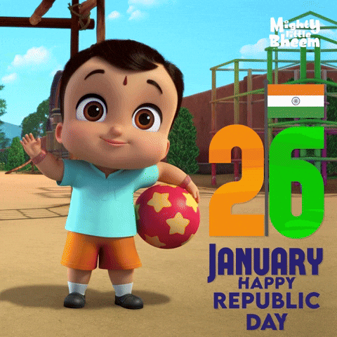 Constitution Republicday GIF by Chhota Bheem