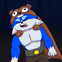 Yell Blue Cat GIF by Toshithecat