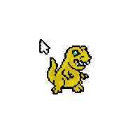 mouse dinosaur STICKER