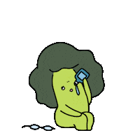 Oat_lee cool nice tear broccoli Sticker