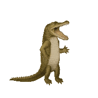 Alligator Crocodile Sticker by Scorpion Dagger