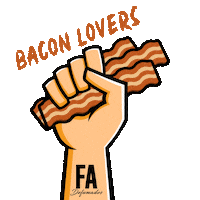 bacon lovers Sticker by FA Defumados