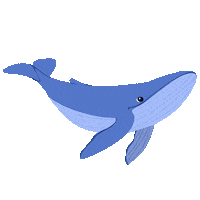 Mar Blue Whale Sticker