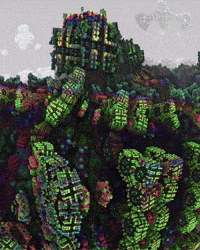 TrippyEverything art trippy psychedelic digital art GIF