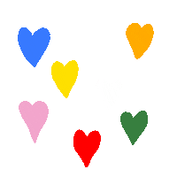 In Love Hearts Sticker
