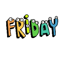 Friday Weekend Sticker by Demic