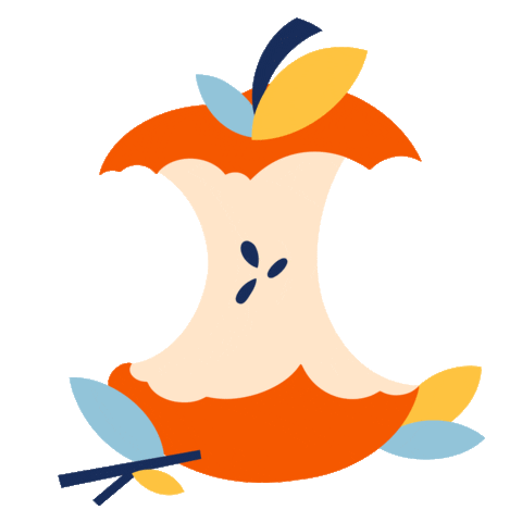 paperflaneur apple fruits rouge pomme Sticker