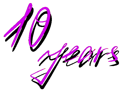 10 Years Anniversary Sticker