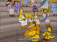 homer simpson fighting GIF