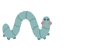 christinarosestudio excited silly happy dance worm Sticker