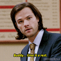 Sam Winchester Give It A Rest GIF