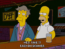 homer simpson GIF
inFlux English School: O que significa "take it easy" em inglês?