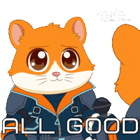 Awkward All Good Sticker by Hamieverse