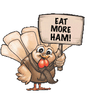 thanksgiving turkey Sticker by TOTT Products LLC