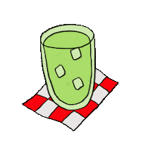 vanil_art summer drink tea healthy Sticker