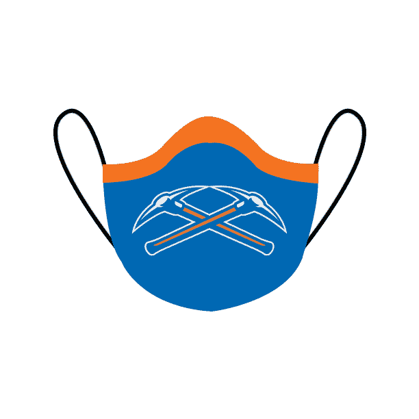 Mask Virus Sticker by University of Wisconsin Platteville Volleyball