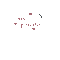 lisasaru love heart pink friends Sticker