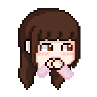 Girl Pixel Art Sticker