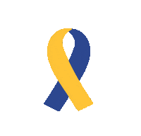 Ribbon Down Syndrome Sticker