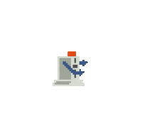 Robot 8Bit Sticker