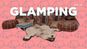 glam camping GIF by MOST EXPENSIVEST
