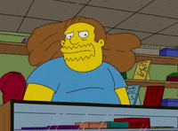 The Simpsons Hair Flip GIF