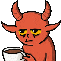 Sad Coffee Sticker