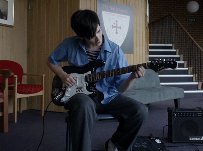 emo the musical guitar GIF by Madman Films