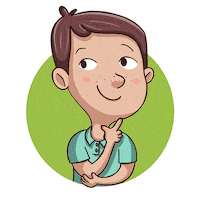 EvaRami thinking niño pensando pensar Sticker