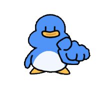 Pointing Finger Point Sticker by Cozy the Penguin