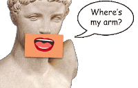 ancient greece laughing Sticker by McCarter Theatre Center