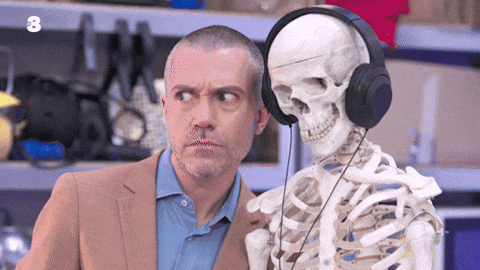 Studiare Scheletro GIF by Tv8it