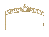 AndersonUniversitySC black gold university au Sticker