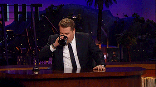 james corden drinking GIF by The Late Late Show with James Corden