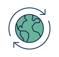 srasonocomfywear world planet recycle mundo Sticker