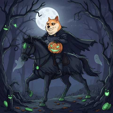 Black Horse Halloween GIF by Doge Pound