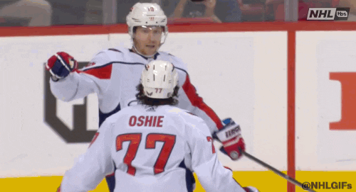 Ice Hockey Hug GIF by NHL
