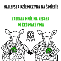 Zabrala Mnie Na Kebaba W Krowarzywa Sticker by Krowarzywa