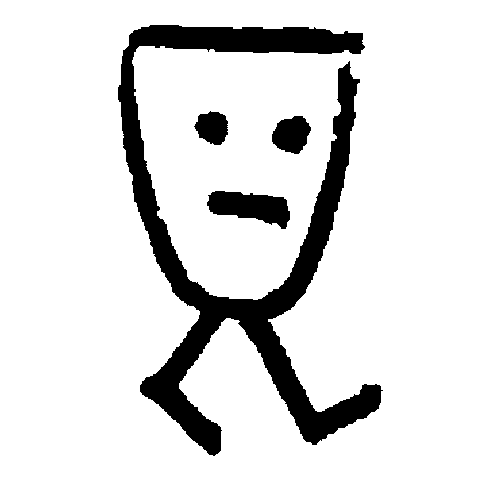 o_and_no giphyupload face mask walking Sticker