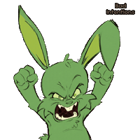 Angry Bunny Sticker by VeeFriends