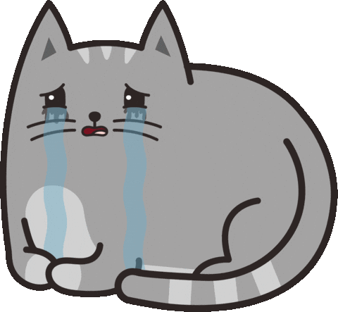 Sad Cat Sticker by Meowingtons