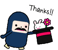 magic thanks Sticker by Capsubeans