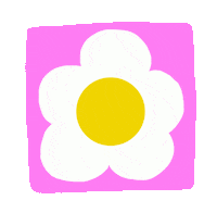 PomPomClub flower daisy note to do list Sticker