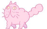 On My Way Cat Sticker by Noam Sussman