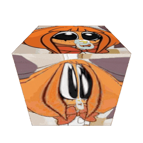 Cube Ongezellig Sticker