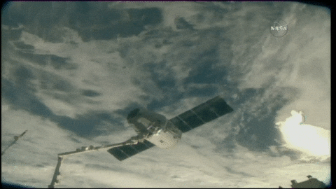 dragon spacecraft GIF by NASA