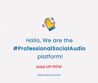 Halloclub hallo halloclub social audio chat GIF