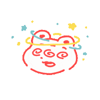 Confused Bear Sticker